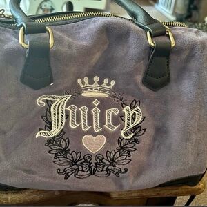 Juicy Couture Lavender Satchel with Black Accents